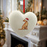 Labrador Fox Red in Santa Hat Christmas Heart Bauble